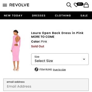 Revolve More to Come Cut-Out Bodycon Dress SOLD OUT